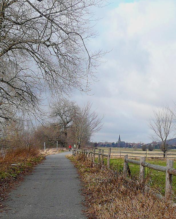 Ferienwohnung Am Elberadweg Dresda Esterno foto